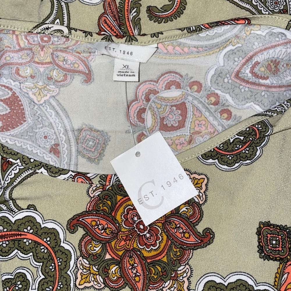 Boho Paisley Blouse Womens Relaxed Ruched Hem Tunic Cottagecore Festival Top - Picture 4 of 6